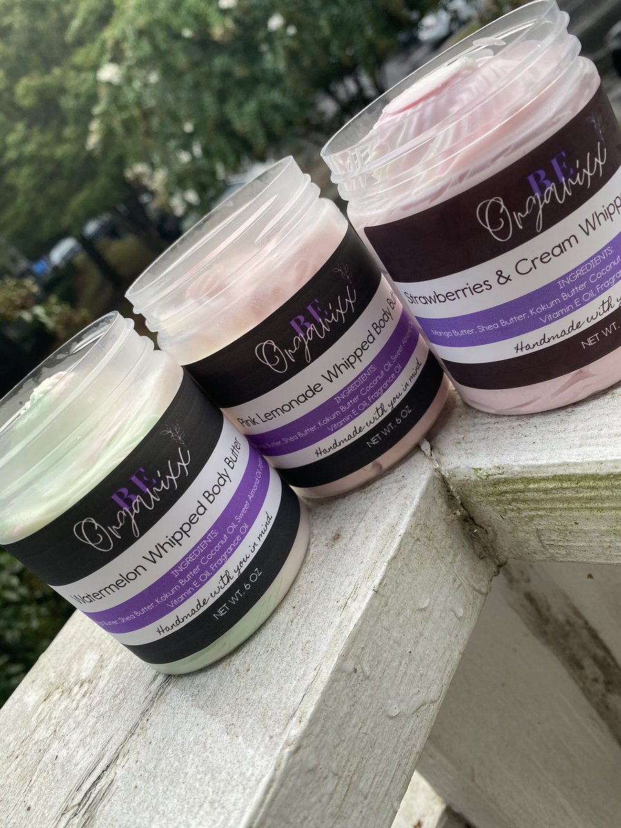 BEorganixx's tweet photo. Have you tried our new body butter scents yet?
Watermelon 🍉
Pink Lemonade 💞🍋
Strawberries & Cream 🍓
Now available on the site https://t.co/IB9v4D2aDG
#beorganixx #essentials #naturallyderived #naturalhealth #health #naturalproducts #essentialoils #cosmetics #crueltyfree https://t.co/EQuv4G5GJW