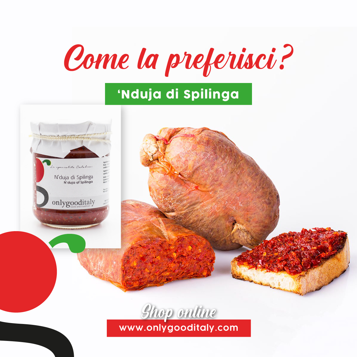 OnlyGoodItaly's tweet photo. La nostra #nduja di Spilinga la puoi trovare sia in vasetto da spalmare e gustare o in budello per assaporare l'autentico sapore #calabrese.
https://t.co/rlacUPIXWG
⁣
#onlygooditaly #shopnow #ordernow #italianfood #Foodie  #foodlover #shoppingonline #10settembre #Taste https://t.co/QhbPcxyq7X