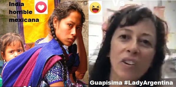 R0ckdriguez's tweet photo. México Vs Argentina
    🇲🇽             🇦🇷
Resolvamos este asunto como gente civilizada y de una vez por todas...
RT si votan por la India horrible mexicana
❤️ si votas por la finísima dama #LadyArgentina 
Que gane la mejor... ¡¡suerte!! https://t.co/ABa5SvX0CC