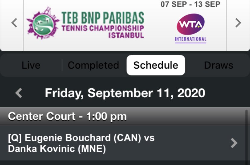 AmazingGenieB's tweet photo. Genie will play her QF match against Kovinic tomorrow at 1pm local time. #GoGenieGoπͺπͺπͺ https://t.co/4zzrDBFmKj