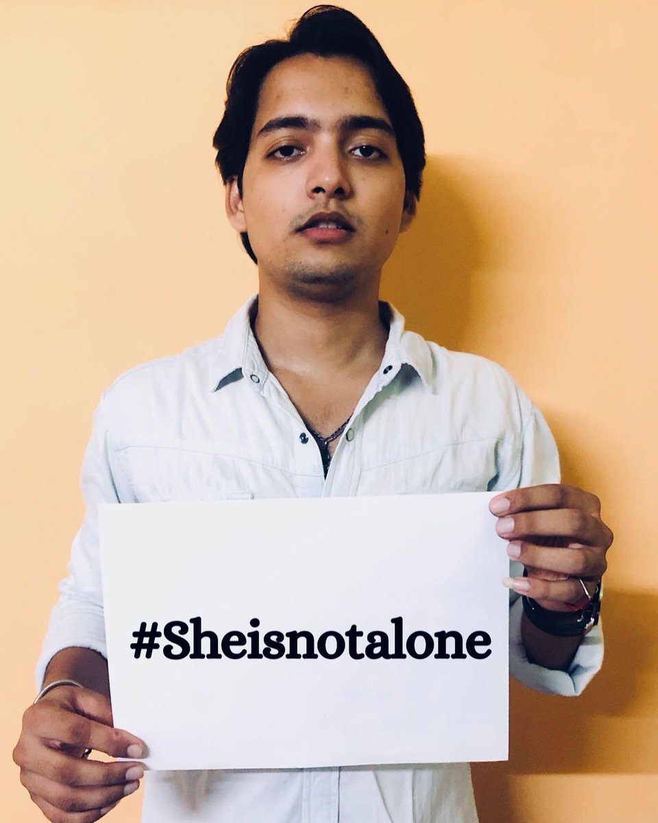 Mehtabsitar's tweet photo. Starting out this #sheisnotalone movement to make sure that the women around us be treated equally, respected equally and given freedom equally. Just as us women should also feel safe!
#sheIsNotAlone #mehtabsitar #mehtabaliniazi https://t.co/Rygtr0Yx6W