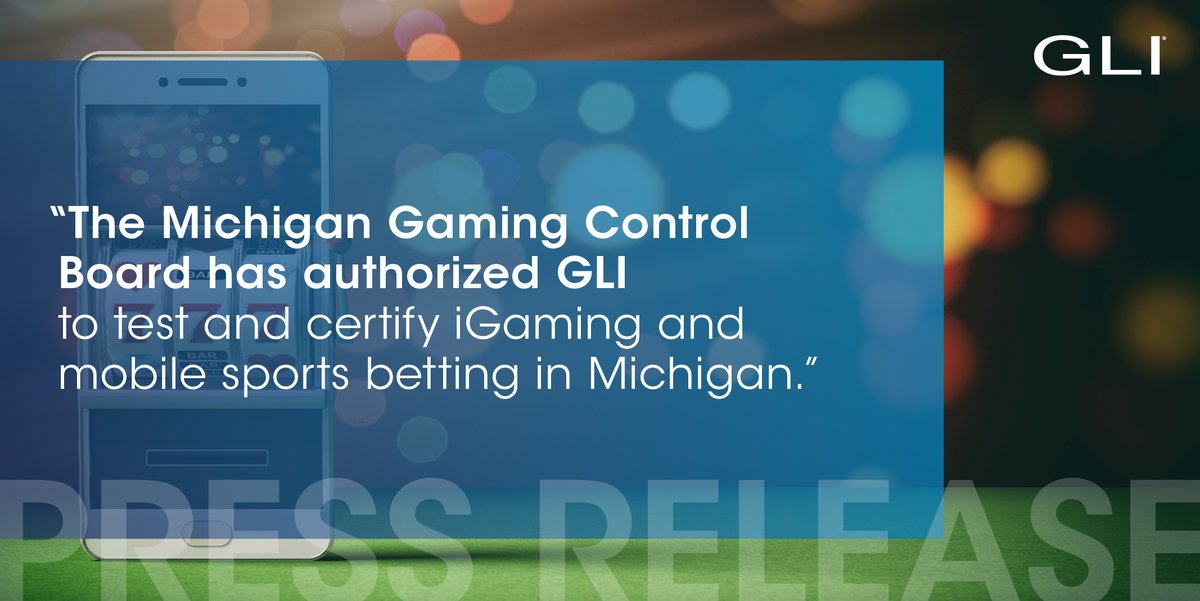 GamingLabsInt's tweet photo. The #MichiganGamingControlBoard has authorized GLI to test and certify #iGaming and mobile #sportsbetting in Michigan. GLI is the first test lab to earn the authorization. Read more here: https://t.co/rgHOenubXR #GamingLabs #GLI #iGaming #sportsbetting https://t.co/uj1UNcbYma