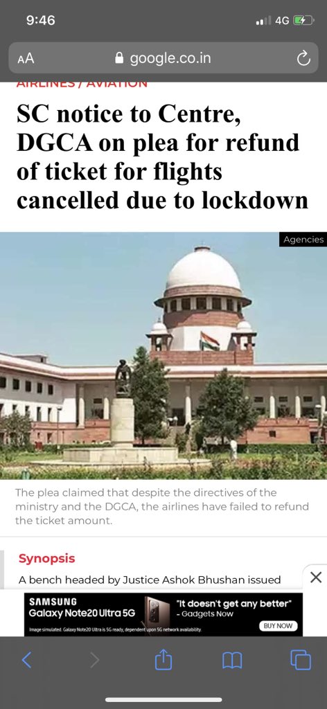 nir007nir's tweet photo. @pankajghia @EaseMyTrip @HardeepSPuri @DGCAIndia Supreme Court notice to DGCA https://t.co/SMUT7ET4vI