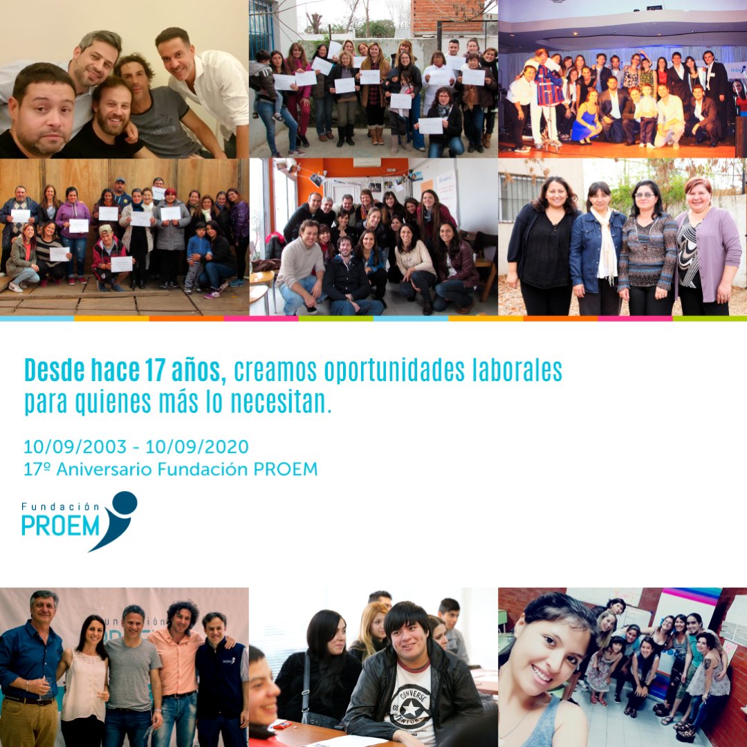 Hoy celebramos nuestro 17 º aniversario☀😄✨
Queremos agradecer a <a href="/leorial/">Leonardo Rial</a>, Martin Gallone, Pablo Szvalb y <a href="/Lean1212/">Leandro Schvartzer</a>, quienes lideraron la creación de nuestra organización, y a todos aquellos que acompañaron desde el inicio.
¡Gracias por estos 17 años de PROEM!