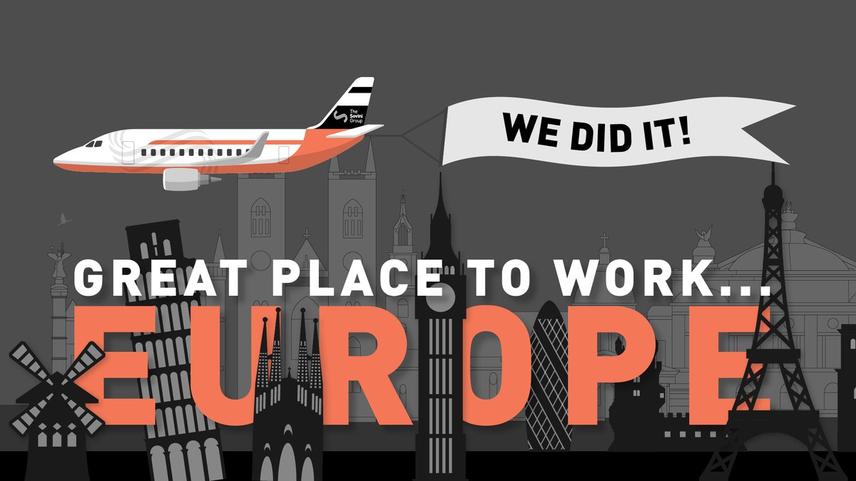 sovinigroup's tweet photo. Today,  Best Workplaces™ recognised our commitment and passion for our colleagues by naming us the third best workplace in Europe (large category). 
Out of 3,000 organisations, representing 1.5 million employees, we rank #3 https://t.co/NC4wjWMBJo