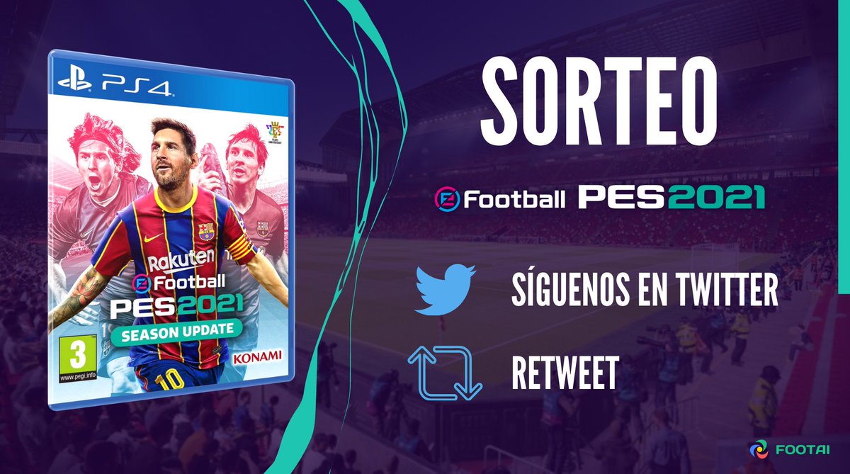 🎁 SORTEO 🎁

💨 Ya estamos calentando motores para los #FootaiMasters, y como agradecimiento por el apoyo que habéis dado, lanzamos el sorteo de un #eFootballPES2021 💪
 
REQUISITOS: 

• Seguirnos
• RT 

👉 Anunciaremos el ganador el 16 de septiembre

¡Mucha suerte a tod@s!