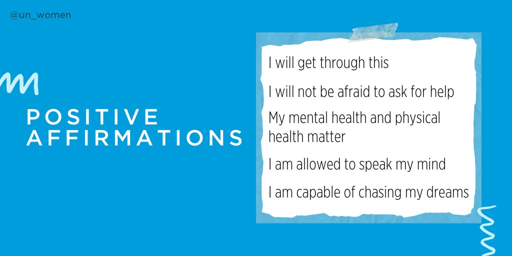 UN_Women's tweet photo. Repeat after us, 
I am worthy. 
I am loved. 
My life matters. 

#WorldSuicidePreventionDay https://t.co/iDvtyf44Yj