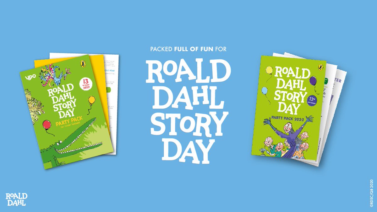 ⏰ Quick! Teachers! This is your early morning reminder to print off your #RoaldDahlStoryDay resources right this minute!

For little tiddlers in early years:
🐊 roalddahl.com/titchypack

For bigger pesky pupils in KS1 &amp; 2:
✏️ roalddahl.com/partypack2020