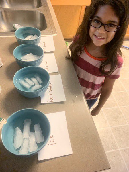 ColtsArroyo2's tweet photo. We are going through the steps of the Scientific Method by conducting an experiment today for Science! I loved hearing my students discuss their observations. #NISDBackTogetherBetter #kfeproud @NISDFranklinES https://t.co/Lhdi62a5O6