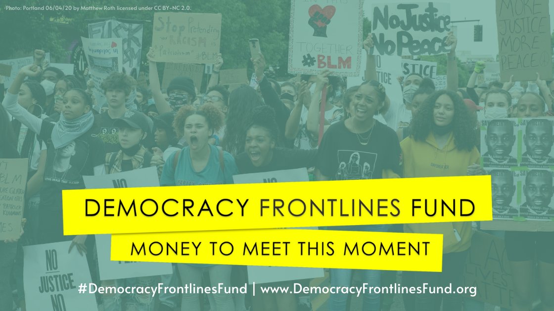 thelibrafound's tweet photo. Today we are announcing the #DemocracyFrontlinesFund, created to leverage millions of new dollars to fund Black-led organizers fighting for free and fair elections and working to defund prisons and police. Learn more: https://t.co/LEhM2iLHaZ https://t.co/sFFs9uaYmV