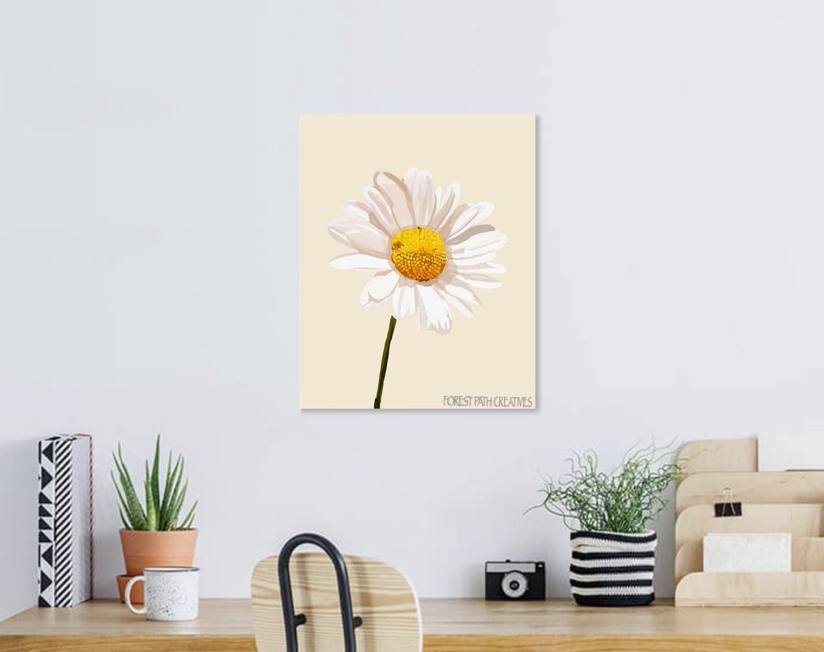 forestpathcre8's tweet photo. New Daisy painting 😊 #nursery #decoration #apartmentart #homedecor #home #baby #nurseryart #design #etsy #watercolor #minimalism #minimal #modern #daisy #floral #flower #painting #digital 

https://t.co/MKr6lXZVNm https://t.co/emWzC11cJ8