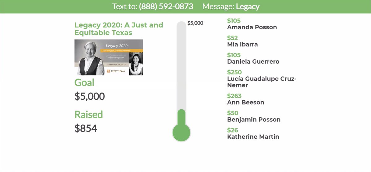 EveryTxn's tweet photo. Couldn't make it to our #TXLegacy event? You can still support our remarkable work! Text "Legacy" to (888) 592-0873 to help us achieve a just and equitable Texas! https://t.co/zL3pbdicba