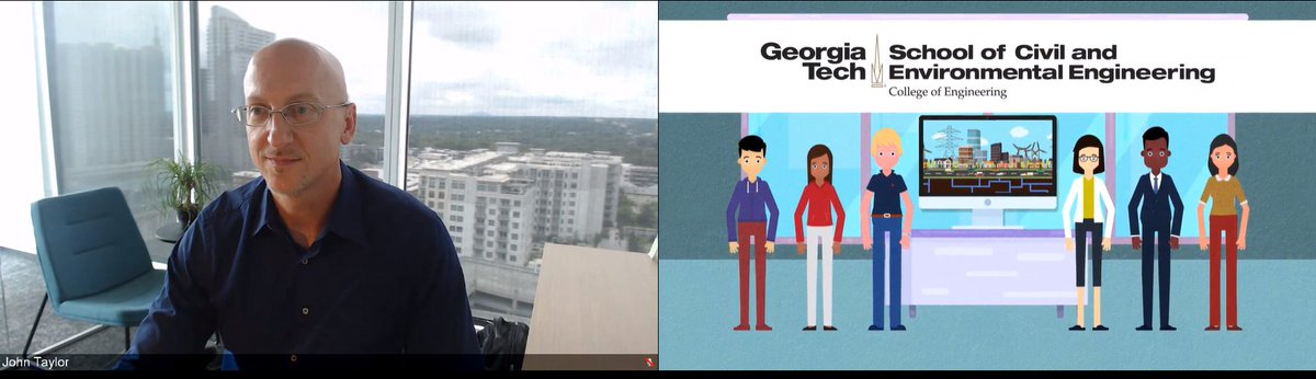 pingeorgia's tweet photo. John Taylor @_UrbanAnalytics of @CEEatGT on "Integration of the Digital Twin model with AOT and video data streams to simulate and predict community dynamics" for the @ColConGov- Smart Uptown proposal #SMARTerTogether https://t.co/l7JShkljiJ
