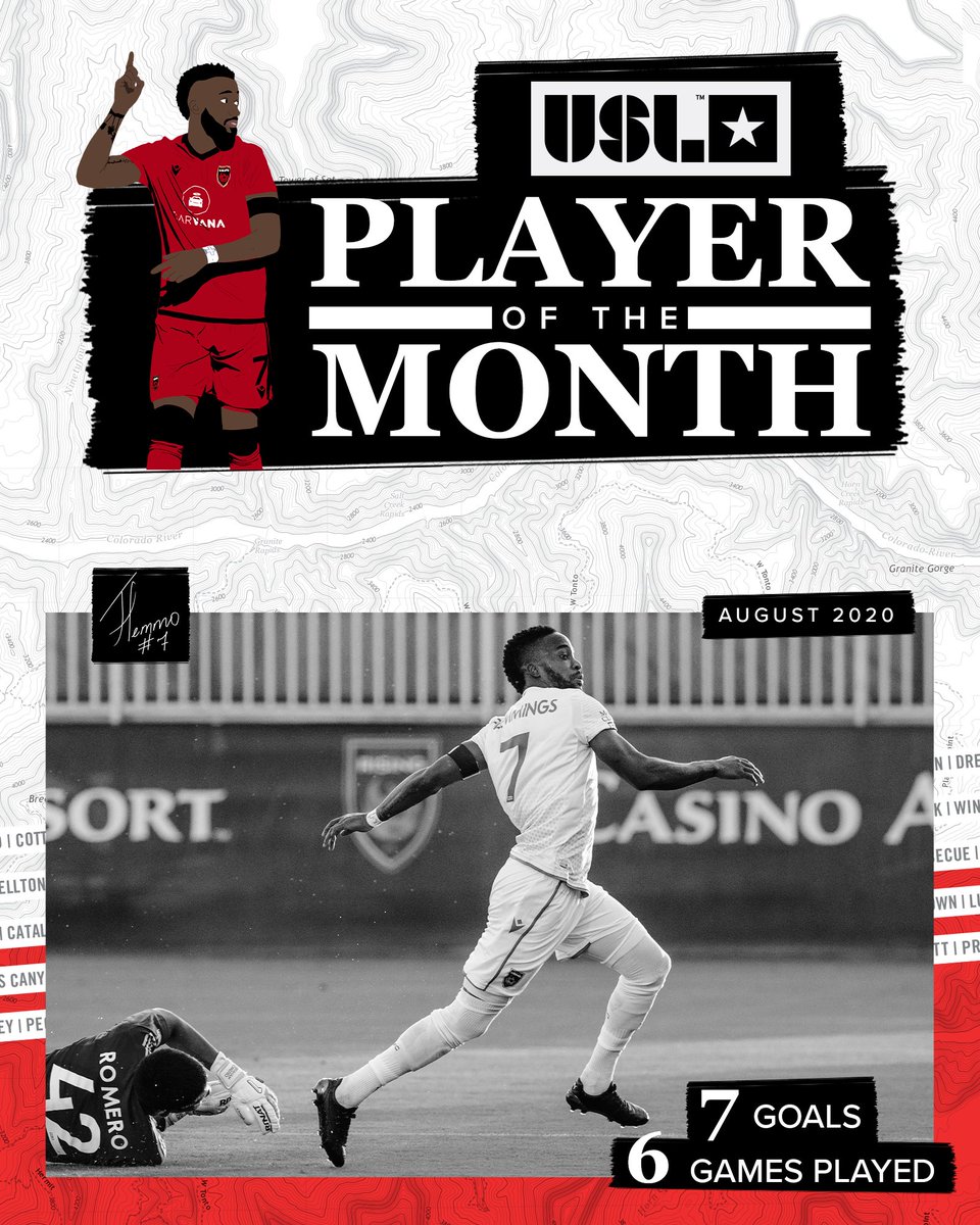 PHXRisingFC's tweet photo. A man on F I R E

@Flemmo_77 is officially your @USLChampionship Player of the Month!

#RisingTogether | #OwnThe* https://t.co/0EIObIRoiZ