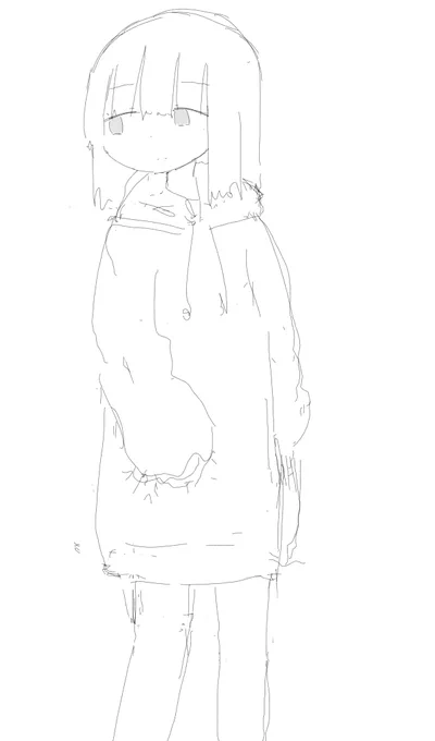 ラフだけ描いていって何もわからなくなってしまった.. 
