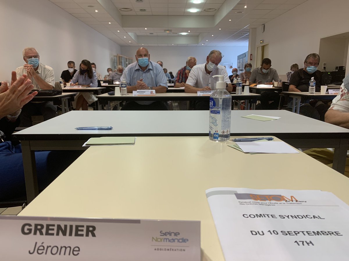 Fier d’avoir été élu ce soir 2ème Vice-président au SETOM au côté son Président Alain Petitbon. <a href="/SNAgglo/">Seine Normandie Agglomération</a> <a href="/VilledeVernon/">Ville de Vernon</a>