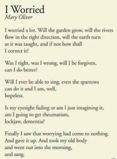 Happy Birthday to Mary Oliver. 
Everyone, sing. 