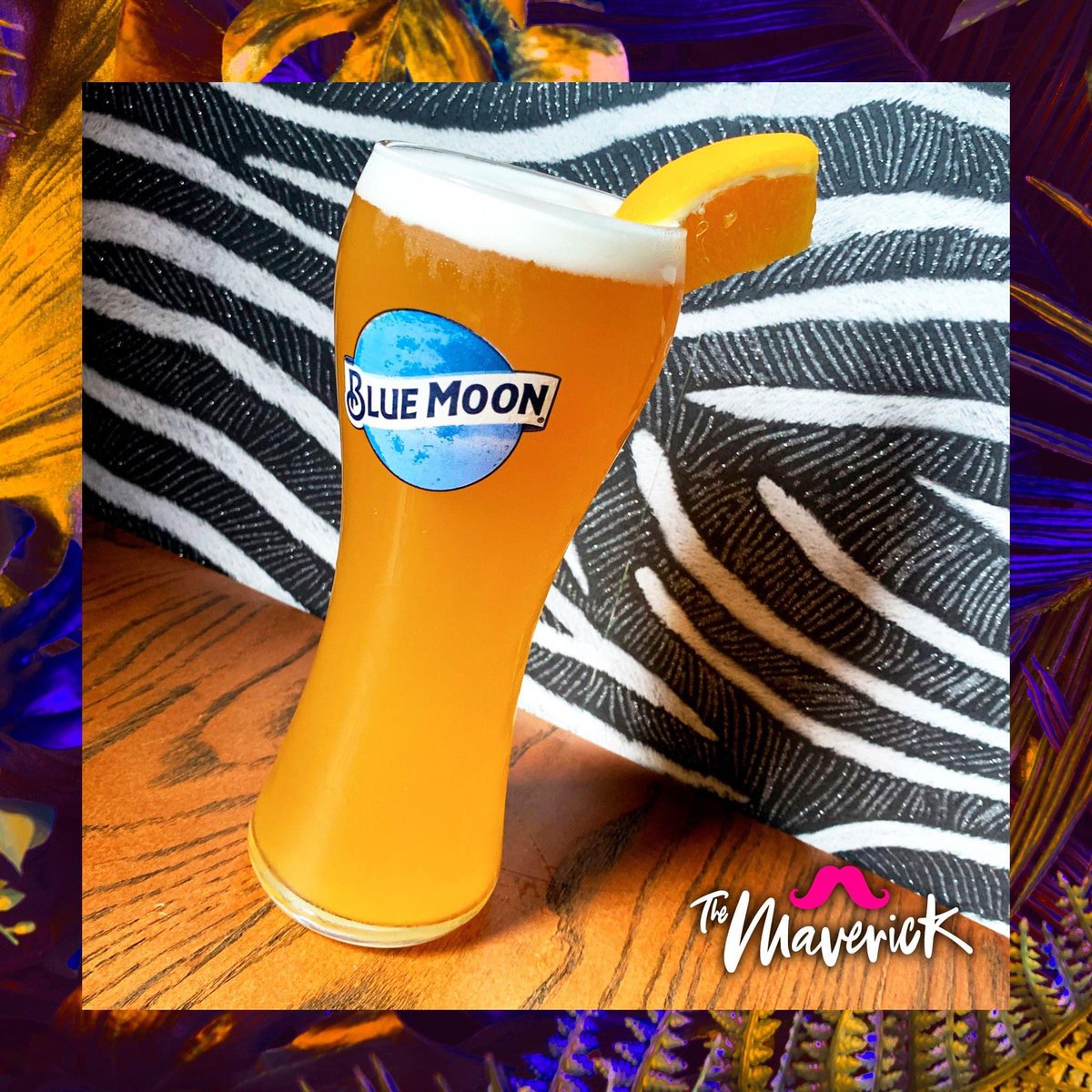 🍂   Brewed with Orange Peel and Coriander for a subtle sweetness, <a href="/BlueMoonBrewCo/">Blue Moon Brewing Co</a> is a pint of pure autumnal vibes. Perfect with a Gorge Board! 

➡️ Available from 5pm daily at <a href="/maverick_NI/">The Maverick</a> - DM to book for groups of 2+