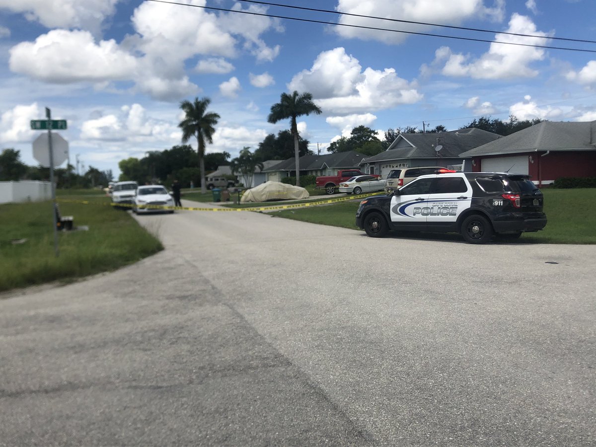 Cape Coral PD and Forensics are all at a home off of SW 25 St in Cape Coral