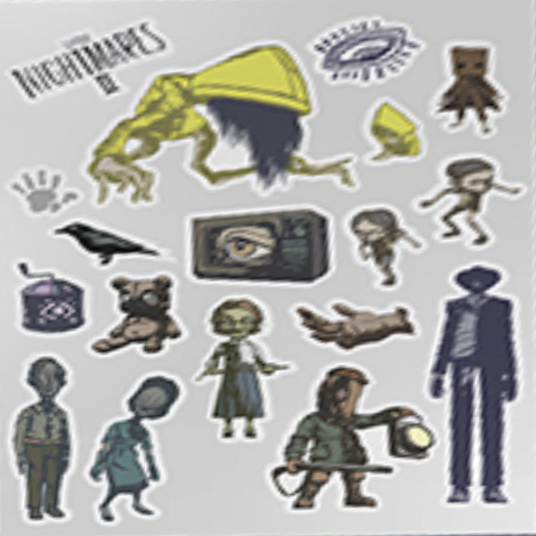 The Little Nightmares 2 Six And Mono - Little Nightmares 2 - Sticker