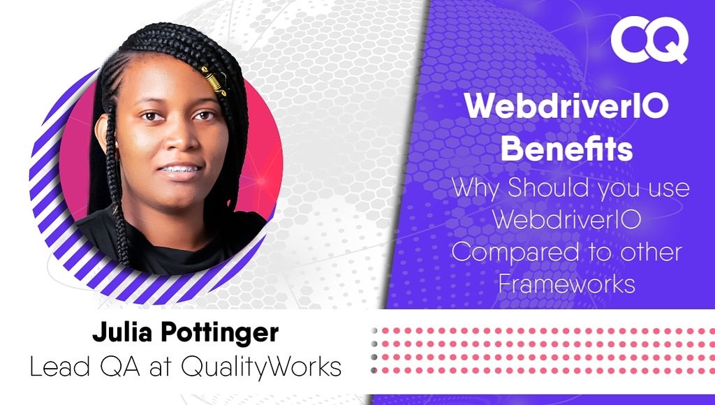 I'll be speaking at the <a href="/OQConf/">Open Quality Conference</a> on <a href="/webdriverio/">WebdriverIO</a>, it's benefits as well as how it compares to other frameworks.

Get your tickets here 2020.openqualityconf.com/?sc=HTe6dnQk&a…

#WebdriverIO #WomenWhoCode #WomenInSTEM #BlackTechTwitter 
#testautomation #opensource #testingtools #selenium