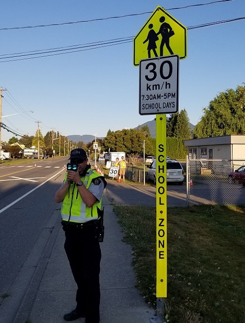 School zones are in effect. Kids are walking around schools and neighbourhoods.  Slow down.