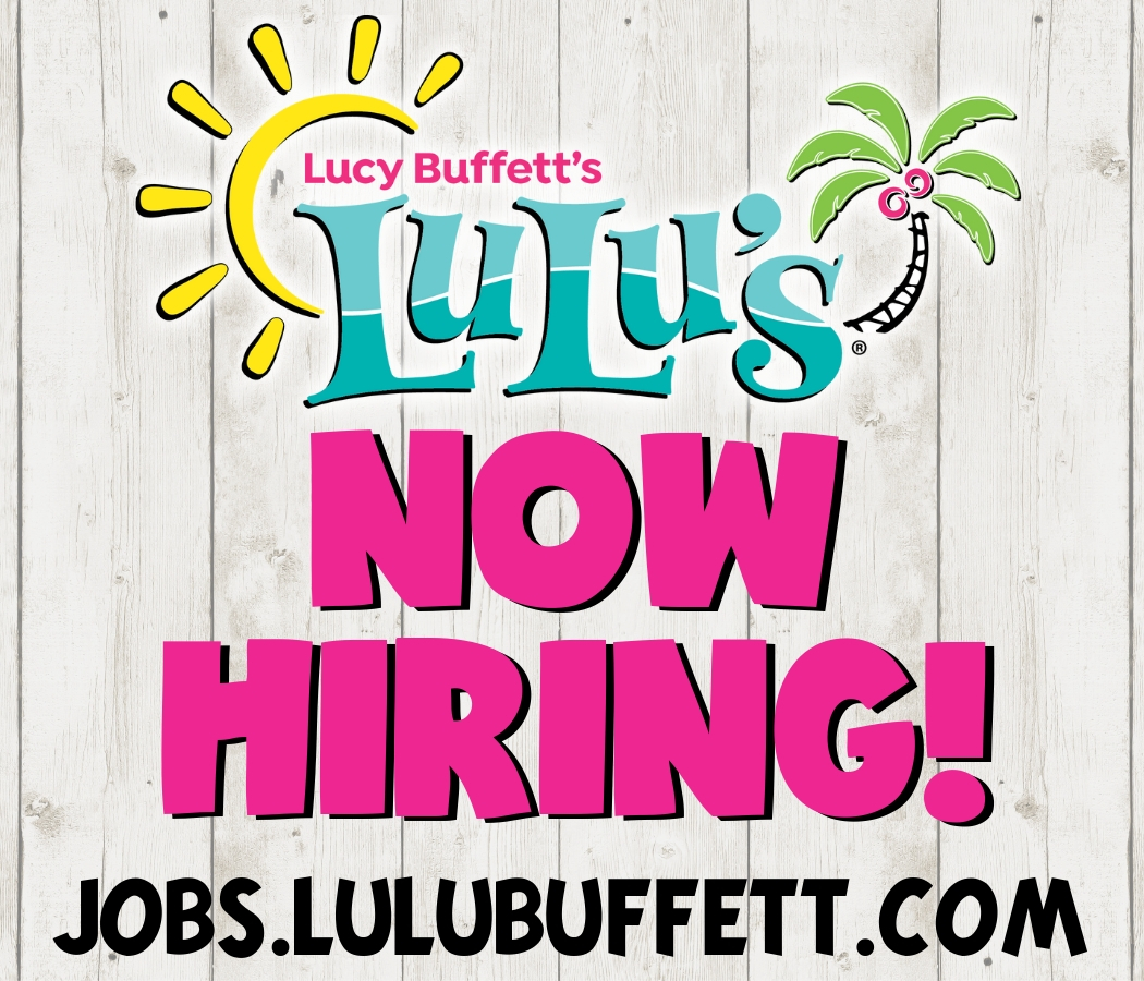 Don't forget, LuLu's is #NowHiring! 😀😎😋😉 Apply in-person or online at jobs.lulubuffett.com! #JoinTheCrew