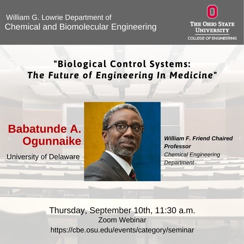 Umit Ozkan (@umitozkan_osu) on Twitter photo Thank you Professor Ogunnaike for a fascinating and inspiring seminar <a href="/OhioStateCBE/">OhioState-CBE</a> . We hope we can have you back for an in-person seminar once life gets back to normal. Thank you Professor Ogunnaike for a fascinating and inspiring seminar <a href="/OhioStateCBE/">OhioState-CBE</a> . We hope we can have you back for an in-person seminar once life gets back to normal.