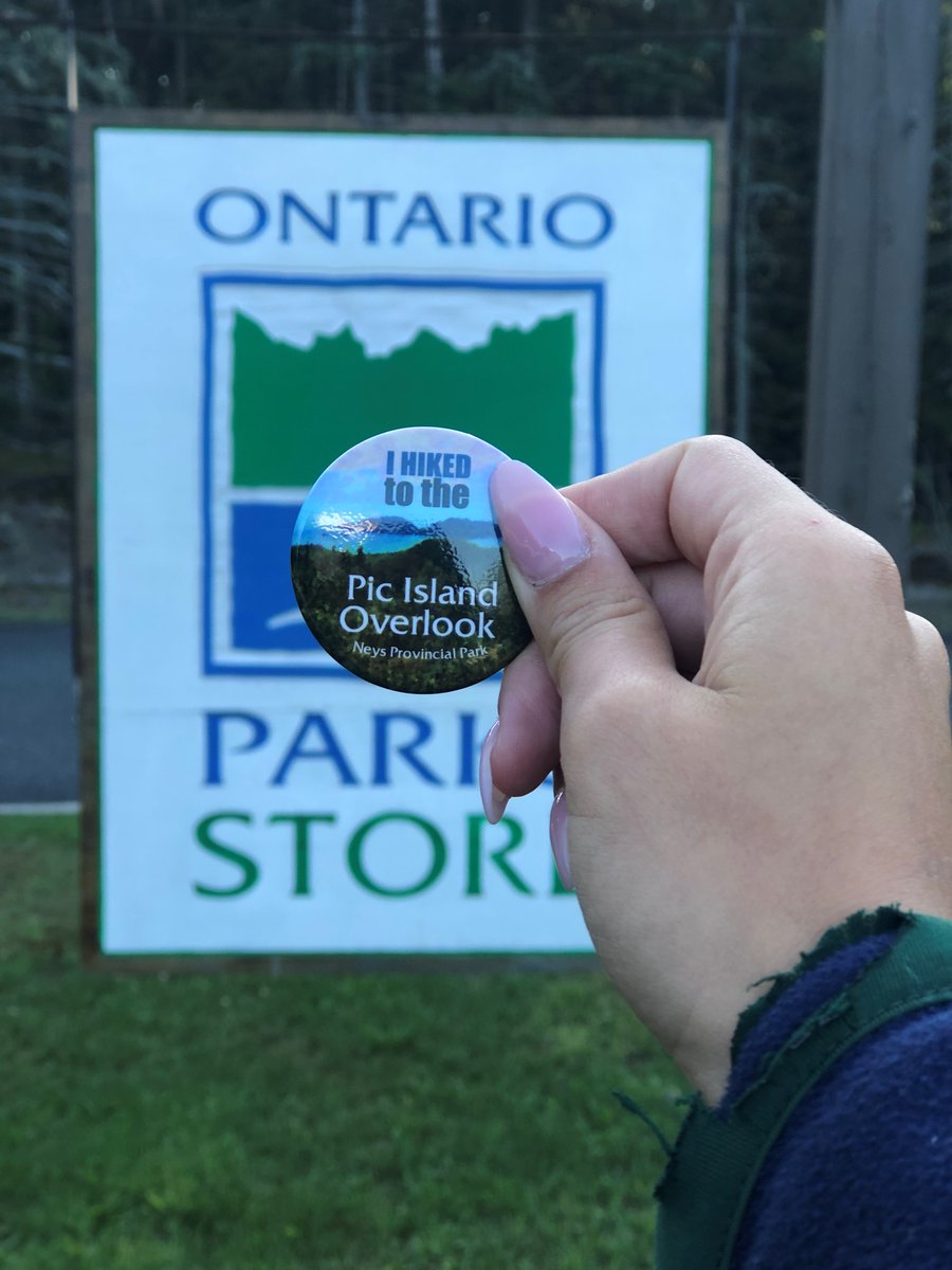 NeysProvPark's tweet photo. Did you know you can earn a pin for completing our Pic Island Overlook Hiking Trail?
-
If not, make sure you show us your photo of you from the top & receive your well earned pin! 😊
-
@OntarioParksNWZ #DiscoverOP #NeysPP https://t.co/V0l3U007Bn