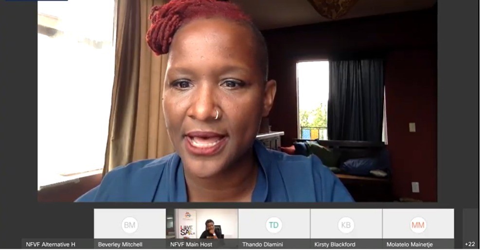 nfvfsa's tweet photo. Things are moving behind the scenes of Mandla's session, joined by US born film and television producer Effie Brown.
If you haven't registered, successful candidate will receive mobile data too. Check details out here: https://t.co/TT5ylM5DFI
#BeyondProduction #LoveSAFilm https://t.co/ElOl9h1G2k