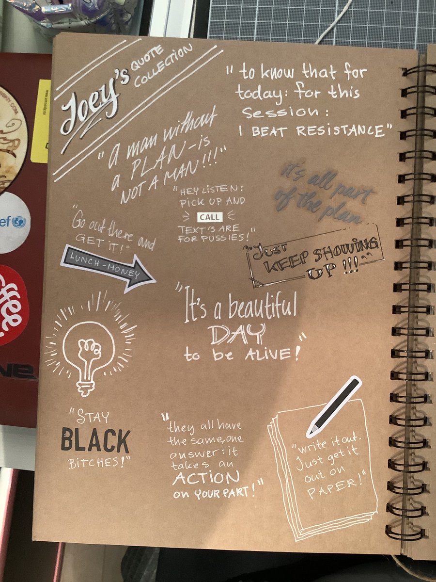 storamollo's tweet photo. @madflavor Ain’t nothin like a Uncle Joeys quote page for your journal! https://t.co/6ihGllrXNL