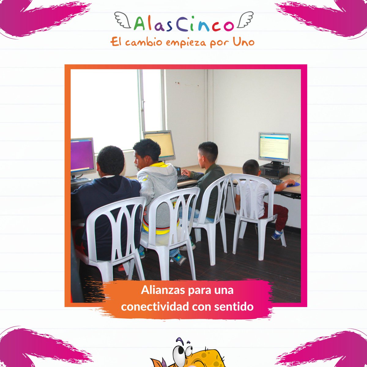 AlasCinco's tweet photo. La apuesta de AlasCinco es por una conectividad con sentido, es aprovechar el boom del internet y la tecnología con fines educativos, nuestra apuesta es por el cambio. #Felizjueves #Conectividad #Sostenibilidad #Cambio
https://t.co/1WCZoLZWlE
@CorpMonteVerde @AmadeusLatam https://t.co/xuS7v0Q3iY