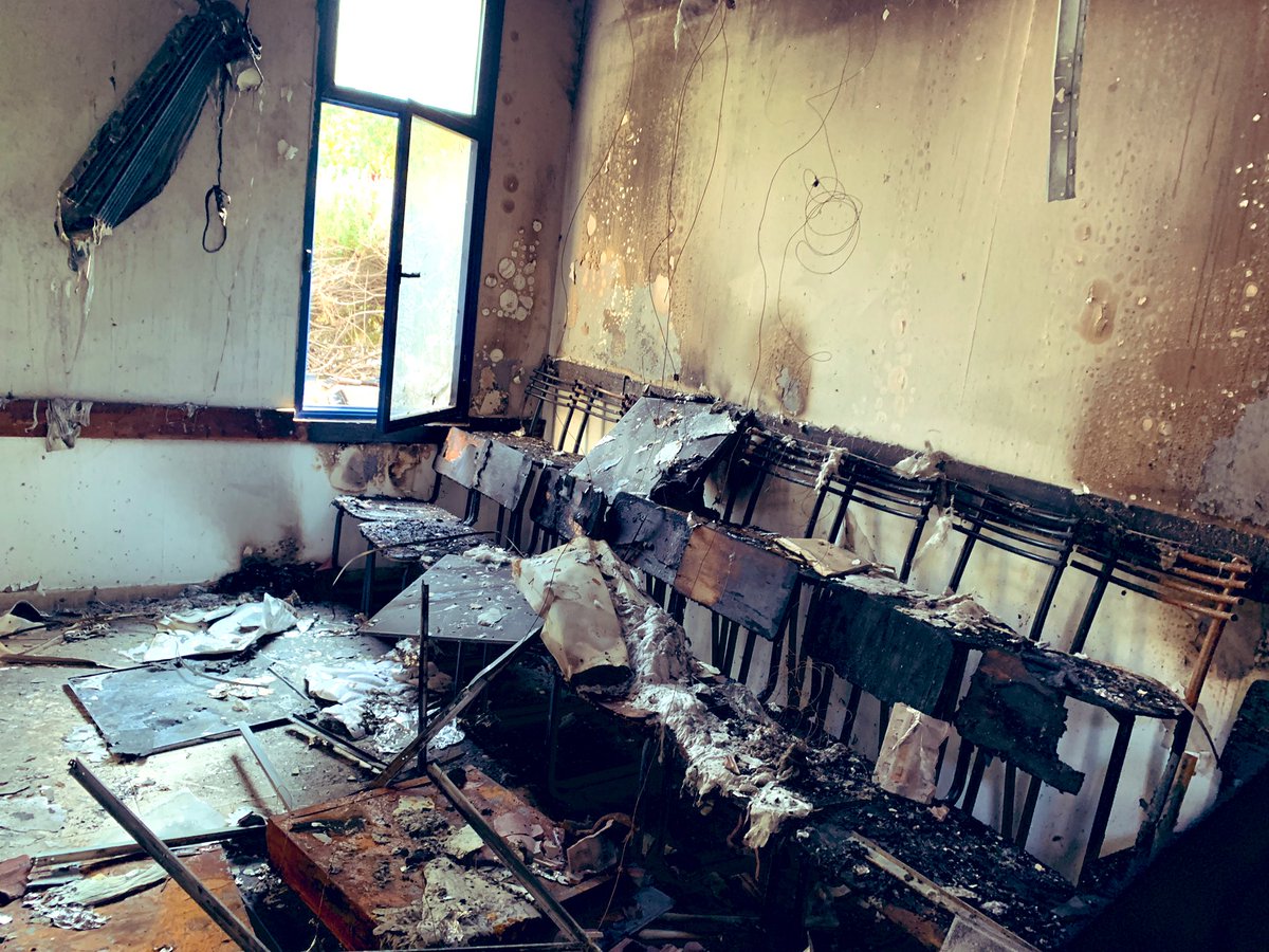 EGiaufretEU's tweet photo. Today, with diplomats from 6 EUMS, I visited Neve Shalom / Wahat al-Salam, a Jewish-Arab community pioneering in #peace and coexistence. Last week, fires caused major damage to their School for Peace and library. I hope they will rebuild quickly and continue their important work https://t.co/OCqDxsXYFD