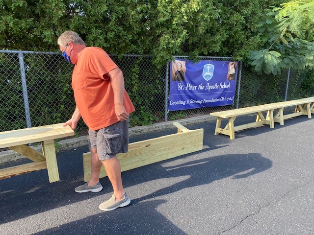 EASCarpenters's tweet photo. Shout out to #EASCarpenters retired members from Local 158 for their assistance with providing benches to St Peter the Apostle School in #Philly.
These students had no benches to sit on during lunch. Thank you to all of the members involved!
#CommunityCarpenter #UnionStrong https://t.co/CLpFjGk90q