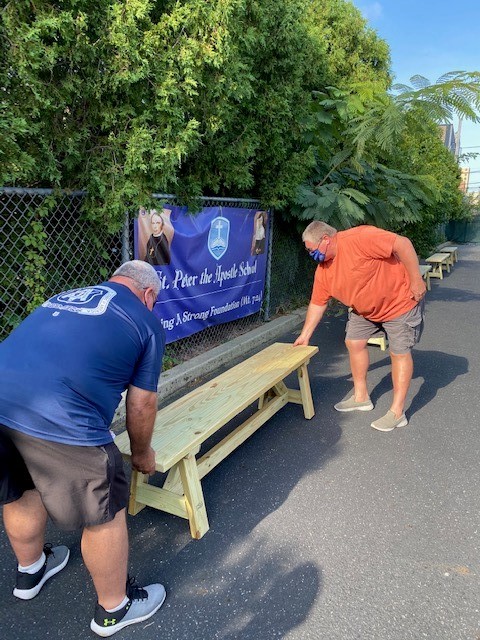 EASCarpenters's tweet photo. Shout out to #EASCarpenters retired members from Local 158 for their assistance with providing benches to St Peter the Apostle School in #Philly.
These students had no benches to sit on during lunch. Thank you to all of the members involved!
#CommunityCarpenter #UnionStrong https://t.co/CLpFjGk90q
