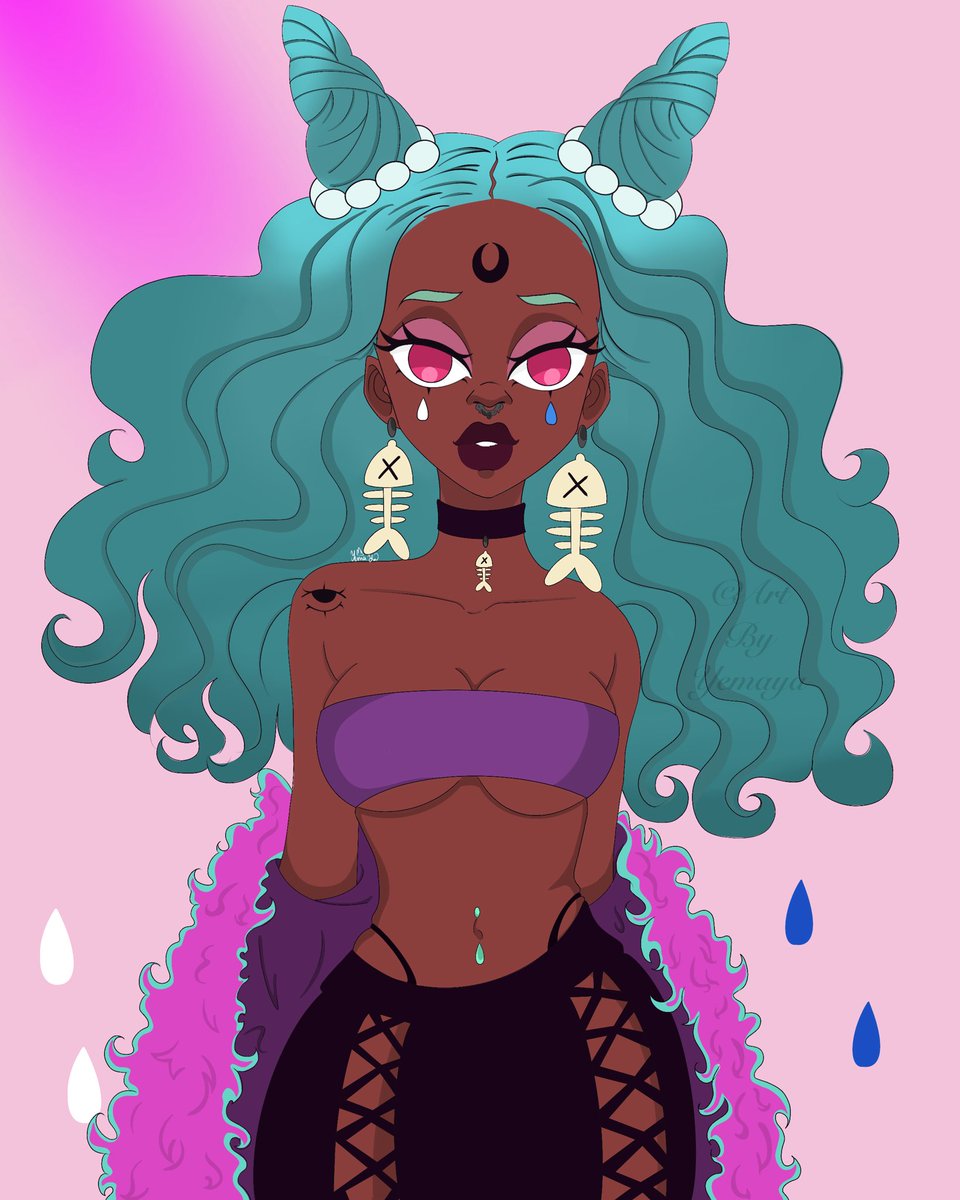 anibesenpai's tweet photo. I had to draw this beauty @viteloi created for their #drawthisinyourstyle challenge. Let me know what you guys think of this baddie!!

Make sure you follow @viteloi for more of their amazing work!!

#artbyyemaya #vitelo #drawingwhileblack #afroanime #art #blackart #procreate https://t.co/Up4k7rxbZr