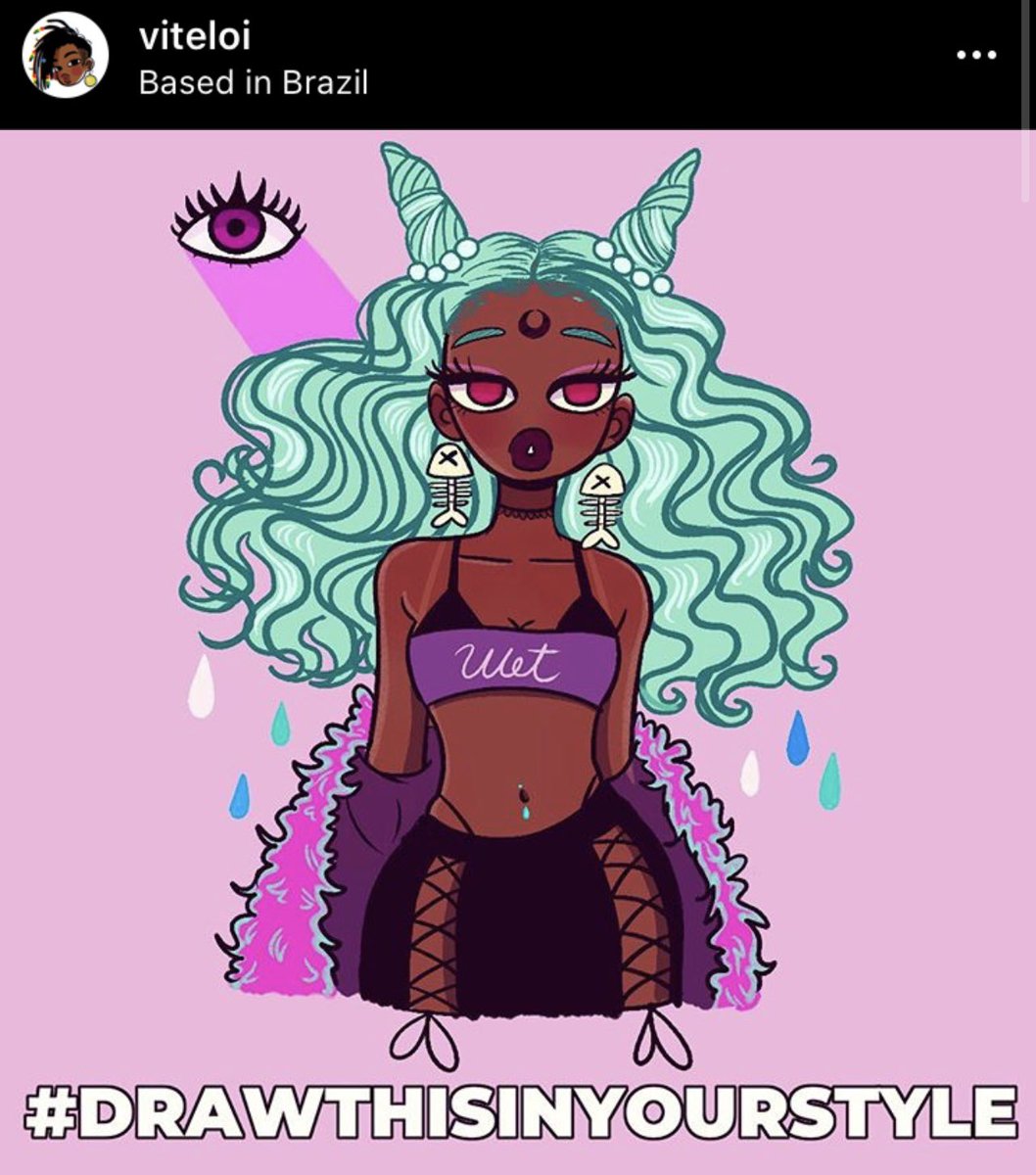 anibesenpai's tweet photo. I had to draw this beauty @viteloi created for their #drawthisinyourstyle challenge. Let me know what you guys think of this baddie!!

Make sure you follow @viteloi for more of their amazing work!!

#artbyyemaya #vitelo #drawingwhileblack #afroanime #art #blackart #procreate https://t.co/Up4k7rxbZr