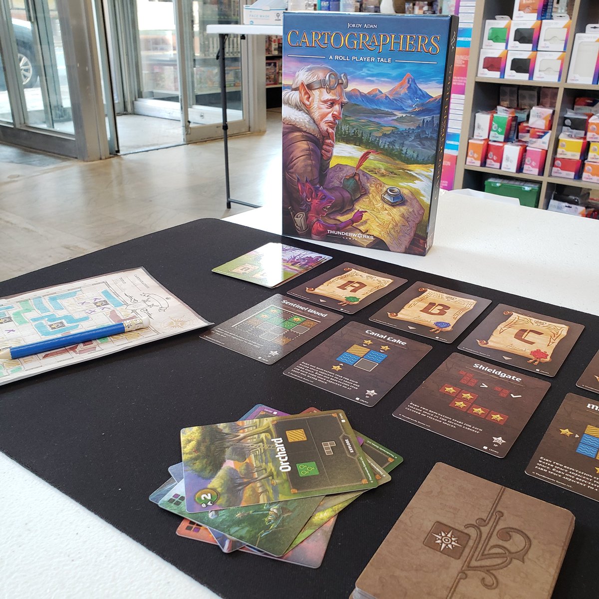 BuzzCityGames's tweet photo. Who will have the most reputation points before the end of the year and claim the title of greatest cartographer?
#boardgames #tabletopgames #rollplayer #thunderworksgames #cartographers #shoplocal #concordnc #ncnerds #lgs https://t.co/UY642gNm0Q