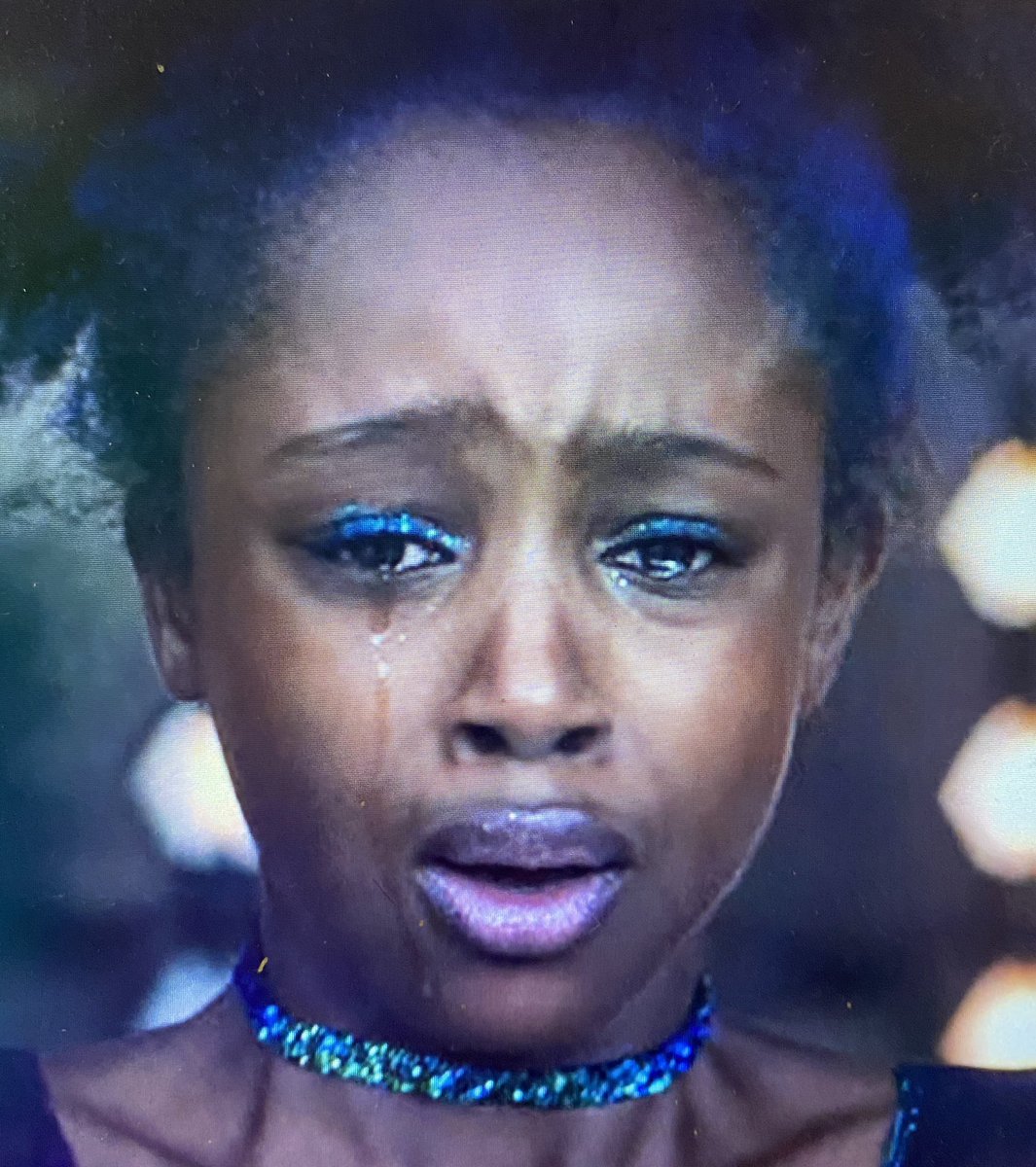This is the character’s reaction to the final twerking scene. She breaks down crying on stage and runs away. She runs home. Her grandma calls her a whore.Then she ditches this dancing lifestyle and returns to being a traditional girl. That’s called reality.