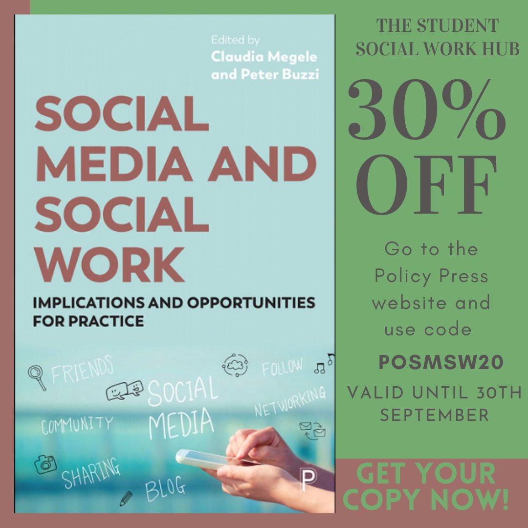 SWbohemians's tweet photo. Book discounts! #freshersweek #virtualfreshers #socialwork https://t.co/oeYGjOPIcO