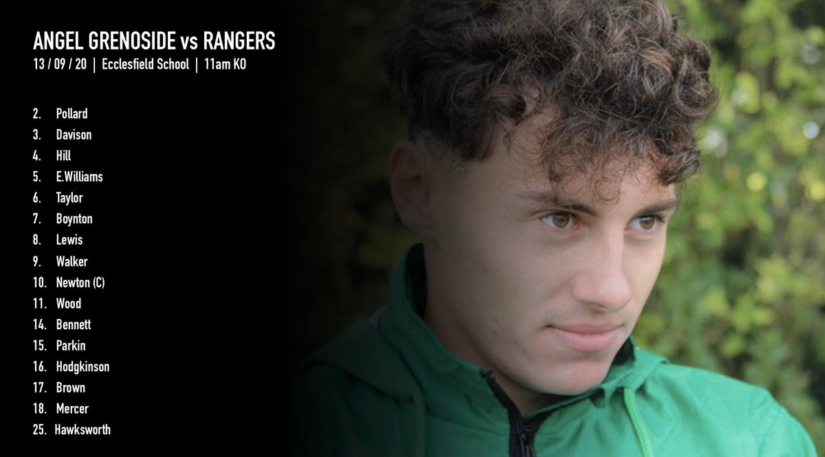 SRangers2020's tweet photo. Unchanged squad to face Angel Grenoside this Sunday. https://t.co/wCqgEIzPmZ
