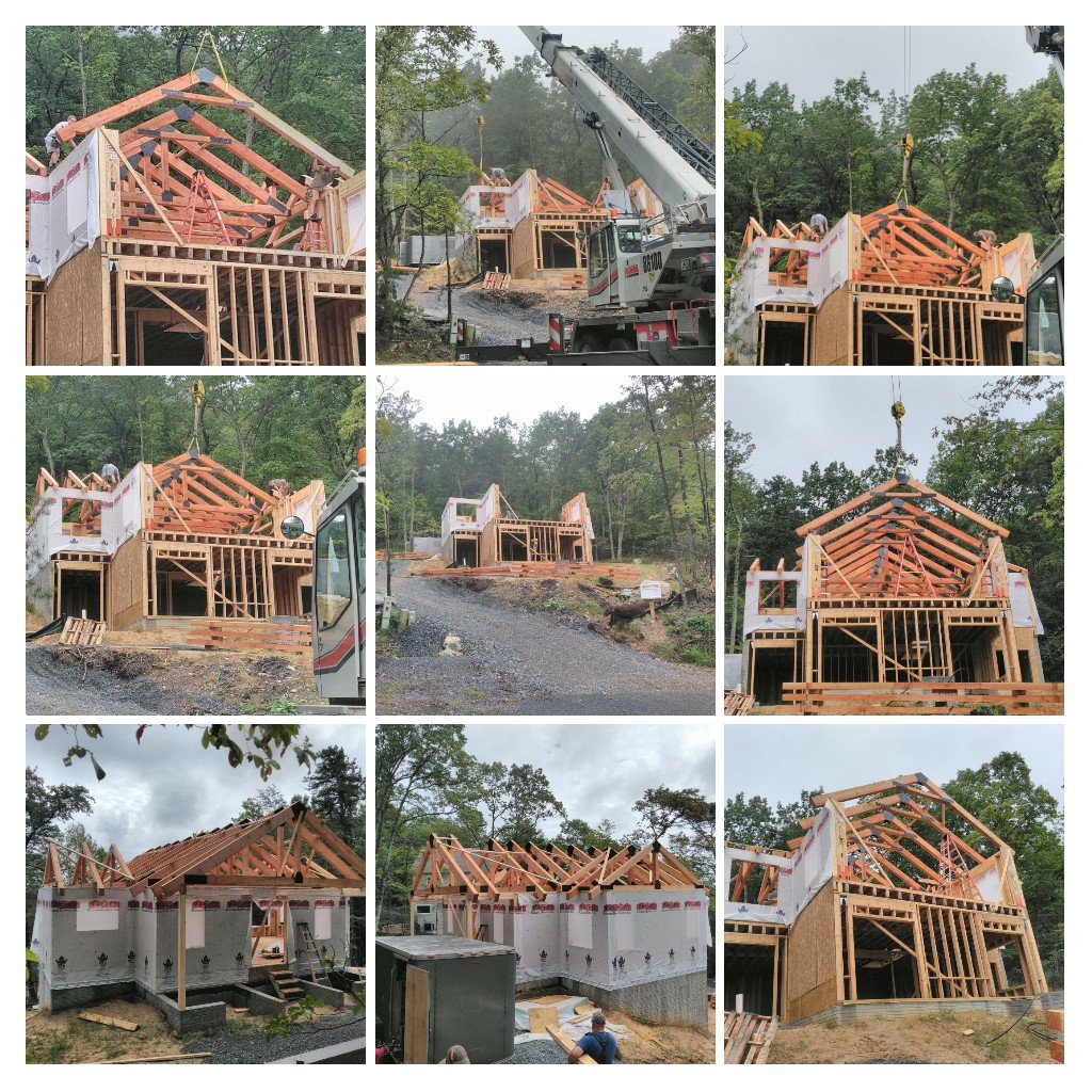 constable_con's tweet image. Not bad for a Thursday.
Timber Truss Roof in Massanutten