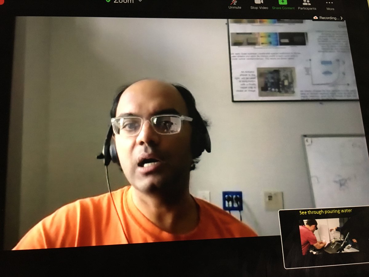 ECEflorida's tweet photo. Getting used to these Zoom seminars... Sanjeev Koppal and Roozbeh Tabrizian each covered some really complex topics (fast foveation sensors &amp; novel nano-scale electro-mechanical systems, respectively) in short, 15-minute talks. Just under 100 folks tuned in. https://t.co/JuRjwg4Abd