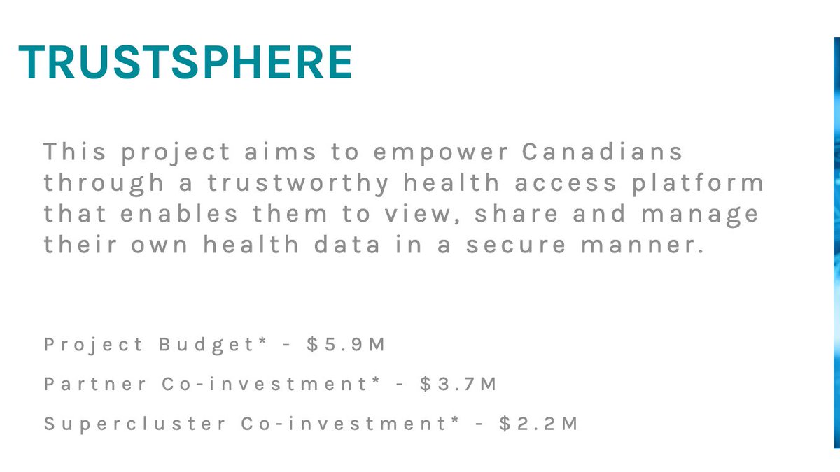 Congratulations to @getcareteam & @MedStack (@BCFventures portfolio cos) for launching 'TRUSTSPHERE'! It's a $5.9 M project with the support of the Digital Technology Supercluster Read here: 👉digitalsupercluster.ca/programs/preci… #digitalhealthcare #healhtech #CDNtech #health #VC @CVCACanada