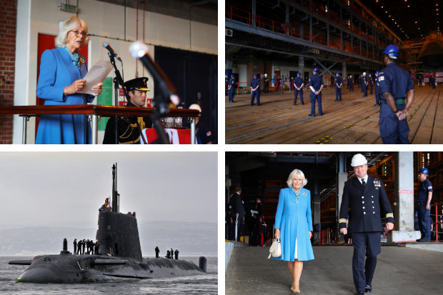 Faslane had a royal visitor today as the Duchess of Rothesay addressed the crew of HMS Astute to mark 10 years since the vessel was commissioned. @RNinScotland @ClarenceHouse @HMNBClyde Full story and pics here: helensburghadvertiser.co.uk/news/18712493.…