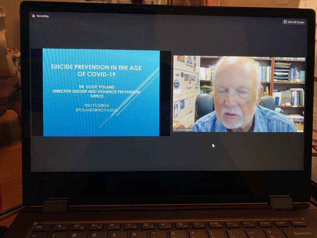 MDCPS_MHS's tweet photo. In observation of #WorldSuicidePreventionDay  we're honored to participate in internationally recognized mental health expert, Dr. Scott Poland's webinar as we continue to increase awareness and provide ongoing support for students and families. @MDCPSOperations @NSUFlorida https://t.co/Pk9RG1fnnz