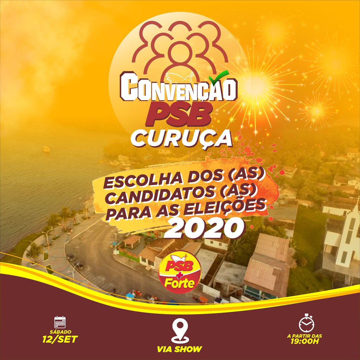 psbpara's tweet photo. VAMOS LA " CURUÇA/PA"
CONVENÇÃO PSB 2020
Sábado 12 de setembro as 19h !!

 #psbmaisforte #psbpara #psbeleicoes2020 #psb40partidodaboapolitica #informepsb40 https://t.co/6NrpOd2Zm1