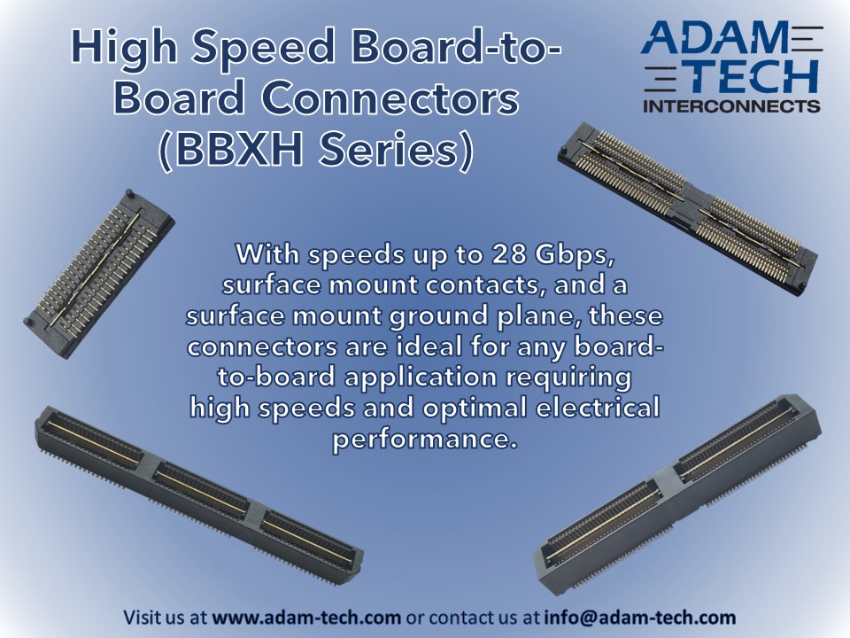 AdamTech_'s tweet image. Enhance your board-to-board applications with speed and reliability. #boardstacking #highspeed #connectors #AdamTech