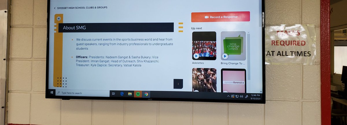 lieberrian's tweet image. This year our students used @Flipgrid to advertise the various extracurricular activities available at Syosset High School. Students in school can view these videos on our hallway monitors, or virtually through @Flipgrid. #flipgrid #FlipgridForAll #flipgridfever #syostrong