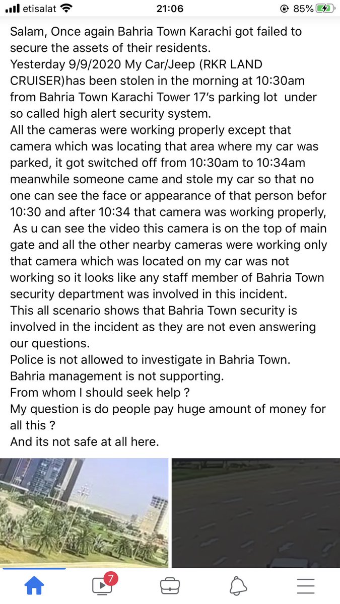HussainSheeza's tweet photo. @MalikRiaz_  sir you should take action against such incidents this is not appropriate the car was stolen and your security was involved https://t.co/HdxhkNFzT5